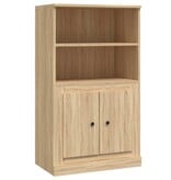 VidaXL Hoge kast 60x35,5x103,5 cm bewerkt hout sonoma eikenkleurig
