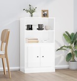 VidaXL Hoge kast 60x35,5x103,5 cm bewerkt hout hoogglans wit