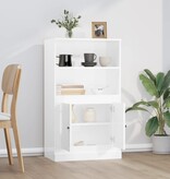 VidaXL Hoge kast 60x35,5x103,5 cm bewerkt hout hoogglans wit