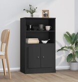 VidaXL Hoge kast 60x35,5x103,5 cm bewerkt hout zwart