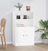 VidaXL Hoge kast 60x35,5x103,5 cm bewerkt hout wit