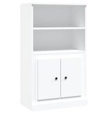 VidaXL Hoge kast 60x35,5x103,5 cm bewerkt hout wit