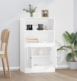 VidaXL Hoge kast 60x35,5x103,5 cm bewerkt hout wit