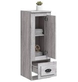 VidaXL Hoge kast 36x35,5x103,5 cm bewerkt hout grijs sonoma eikenkleur