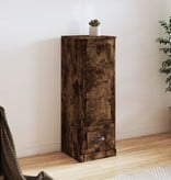 VidaXL Hoge kast 36x35,5x103,5 cm bewerkt hout gerookt eikenkleurig