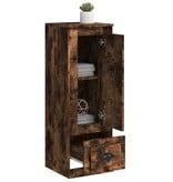VidaXL Hoge kast 36x35,5x103,5 cm bewerkt hout gerookt eikenkleurig