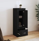 VidaXL Hoge kast 36x35,5x103,5 cm bewerkt hout zwart