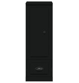 VidaXL Hoge kast 36x35,5x103,5 cm bewerkt hout zwart