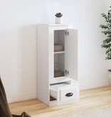 VidaXL Hoge kast 36,35,5x103,5 cm bewerkt hout wit