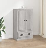 VidaXL Hoge kast 60x35,5x103,5 cm bewerkt hout grijs sonoma eikenkleur