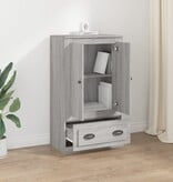 VidaXL Hoge kast 60x35,5x103,5 cm bewerkt hout grijs sonoma eikenkleur