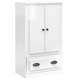 VidaXL Hoge kast 60x35,5x103,5 cm bewerkt hout hoogglans wit