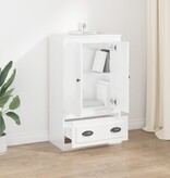 VidaXL Hoge kast 60x35,5x103,5 cm bewerkt hout hoogglans wit