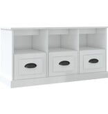 VidaXL Tv-meubel 100x35x50 cm bewerkt hout hoogglans wit