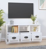 VidaXL Tv-meubel 100x35x50 cm bewerkt hout hoogglans wit