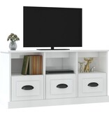 VidaXL Tv-meubel 100x35x50 cm bewerkt hout hoogglans wit