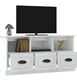 VidaXL Tv-meubel 100x35x50 cm bewerkt hout hoogglans wit