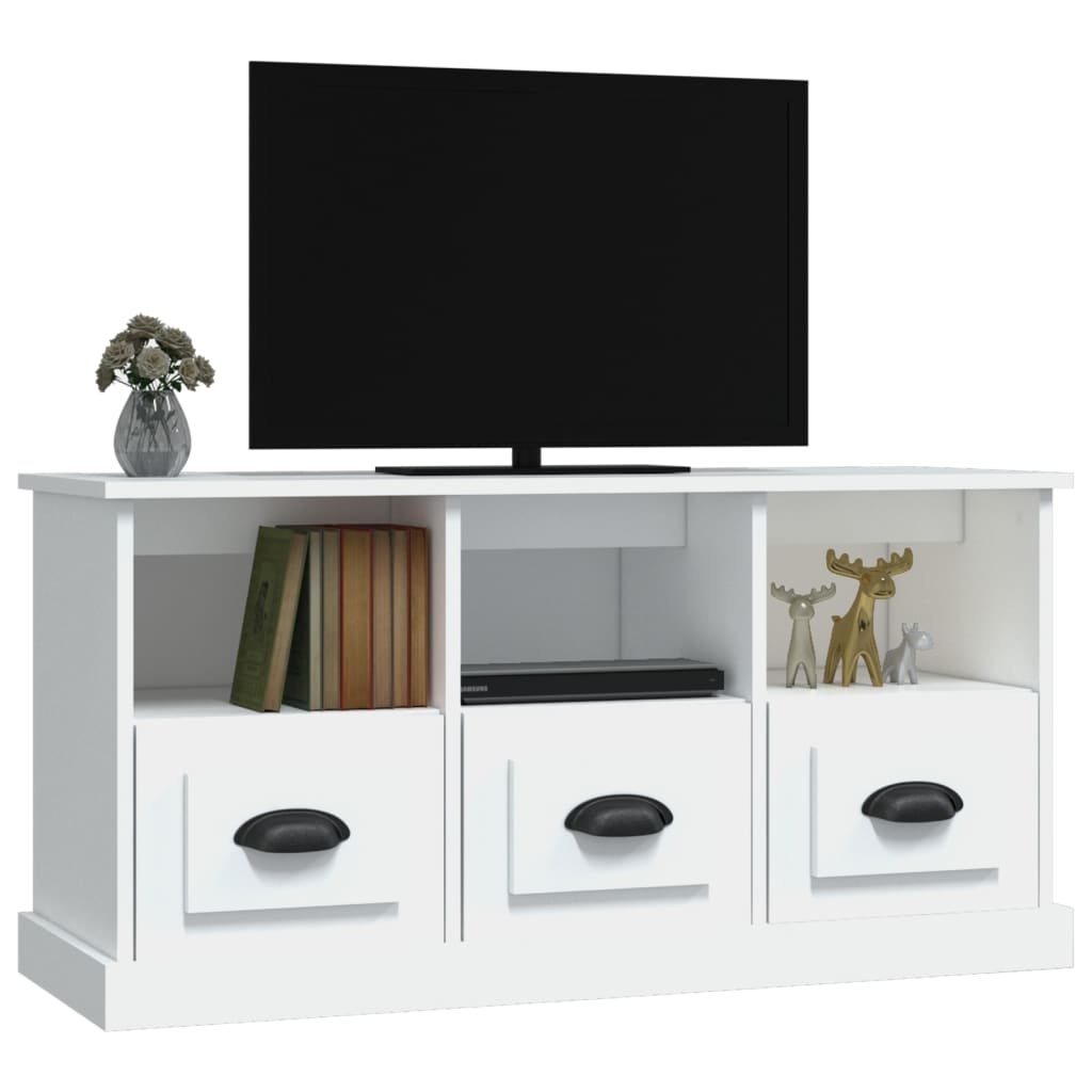 VidaXL Tv-meubel 100x35x50 cm bewerkt hout wit