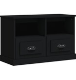VidaXL Tv-meubel 80x35x50 cm bewerkt hout zwart