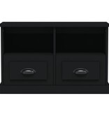 VidaXL Tv-meubel 80x35x50 cm bewerkt hout zwart