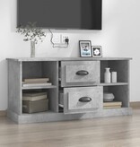 VidaXL Tv-meubel 99,5x35,5x48 cm bewerkt hout betongrijs
