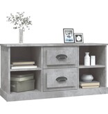 VidaXL Tv-meubel 99,5x35,5x48 cm bewerkt hout betongrijs