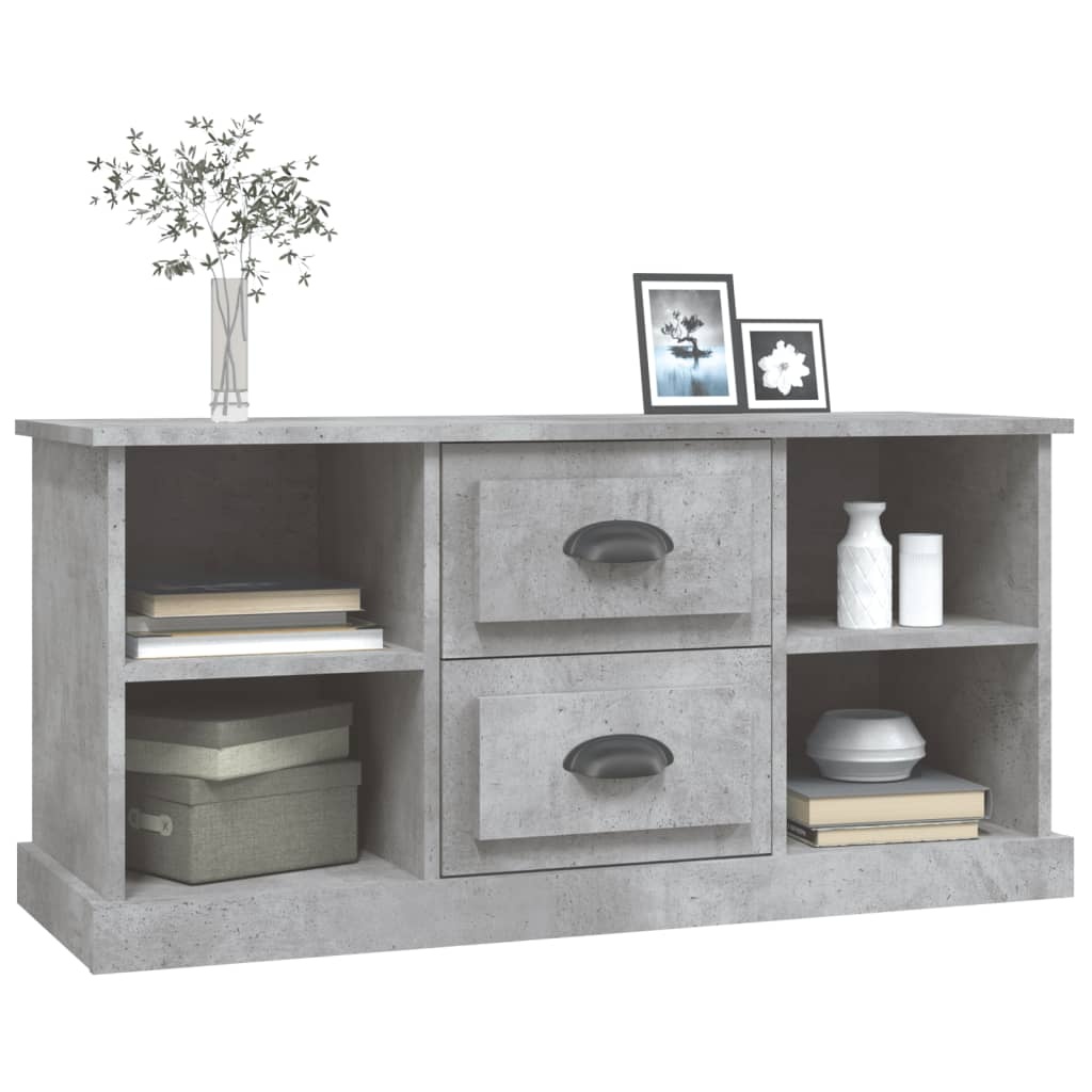 VidaXL Tv-meubel 99,5x35,5x48 cm bewerkt hout betongrijs