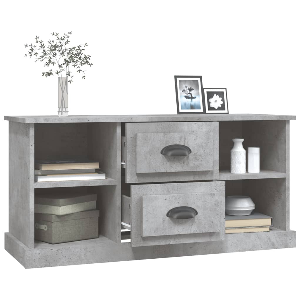 VidaXL Tv-meubel 99,5x35,5x48 cm bewerkt hout betongrijs