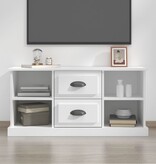 VidaXL Tv-meubel 99,5x35,5x48 cm bewerkt hout wit