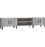 VidaXL Tv-meubel 180x31,5x40 cm bewerkt hout grijs sonoma eikenkleurig
