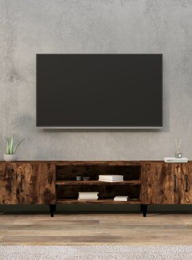 VidaXL Tv-meubel 180x31,5x40 cm bewerkt hout gerookt eikenkleurig