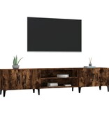 VidaXL Tv-meubel 180x31,5x40 cm bewerkt hout gerookt eikenkleurig