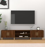 VidaXL Tv-meubel 180x31,5x40 cm bewerkt hout bruin eikenkleur