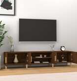 VidaXL Tv-meubel 180x31,5x40 cm bewerkt hout bruin eikenkleur