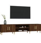 VidaXL Tv-meubel 180x31,5x40 cm bewerkt hout bruin eikenkleur