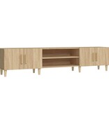 VidaXL Tv-meubel 180x31,5x40 cm bewerkt hout sonoma eikenkleurig
