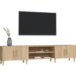VidaXL Tv-meubel 180x31,5x40 cm bewerkt hout sonoma eikenkleurig