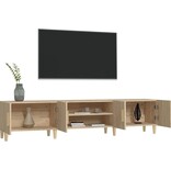 VidaXL Tv-meubel 180x31,5x40 cm bewerkt hout sonoma eikenkleurig