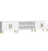 VidaXL Tv-meubel 180x31,5x40 cm bewerkt hout hoogglans wit