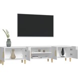 VidaXL Tv-meubel 180x31,5x40 cm bewerkt hout hoogglans wit