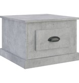 VidaXL Salontafel 50x50x35 cm bewerkt hout betongrijs