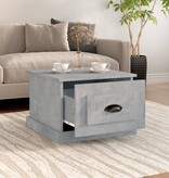 VidaXL Salontafel 50x50x35 cm bewerkt hout betongrijs