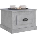 VidaXL Salontafel 50x50x35 cm bewerkt hout betongrijs