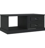 VidaXL Salontafel 90x50x35 cm bewerkt hout zwart
