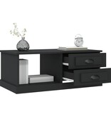 VidaXL Salontafel 90x50x35 cm bewerkt hout zwart