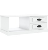 VidaXL Salontafel 90x50x35 cm bewerkt hout wit