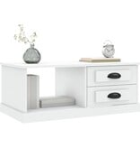 VidaXL Salontafel 90x50x35 cm bewerkt hout wit