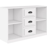 VidaXL Dressoir 104,5x35,5x67,5 cm bewerkt hout wit