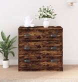 VidaXL Dressoir 70x35,5x67,5 cm bewerkt hout gerookt eikenkleurig