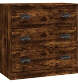 VidaXL Dressoir 70x35,5x67,5 cm bewerkt hout gerookt eikenkleurig